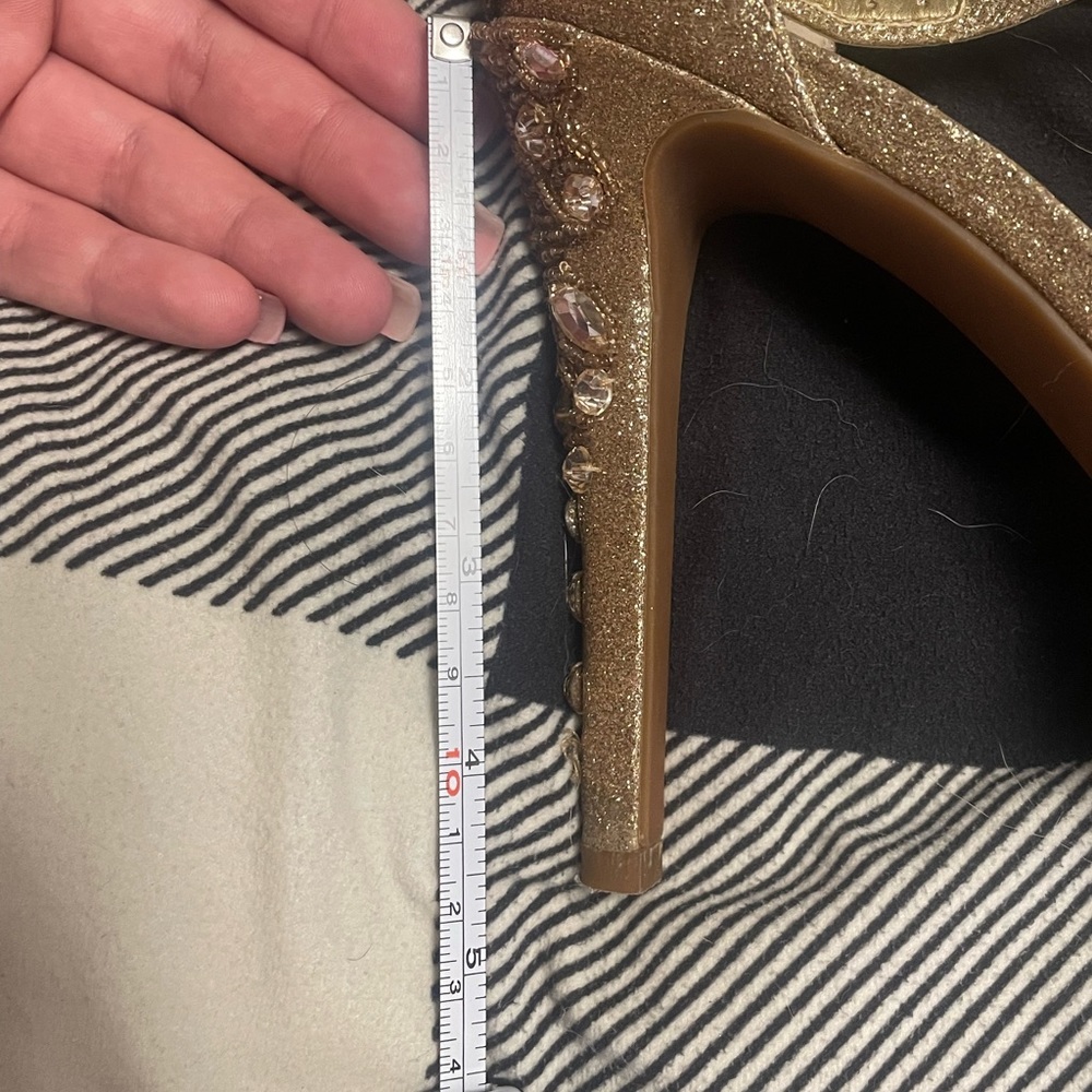 Gianni Bini Gold Gem High Heels - Picture 6 of 6